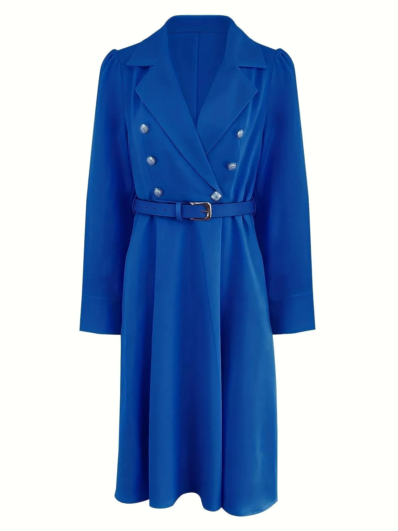 Double Breasted Belted Dress