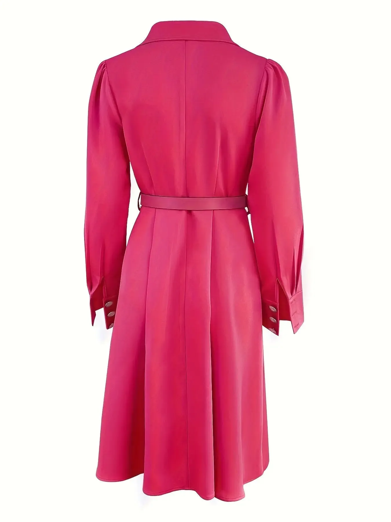 Double Breasted Belted Dress