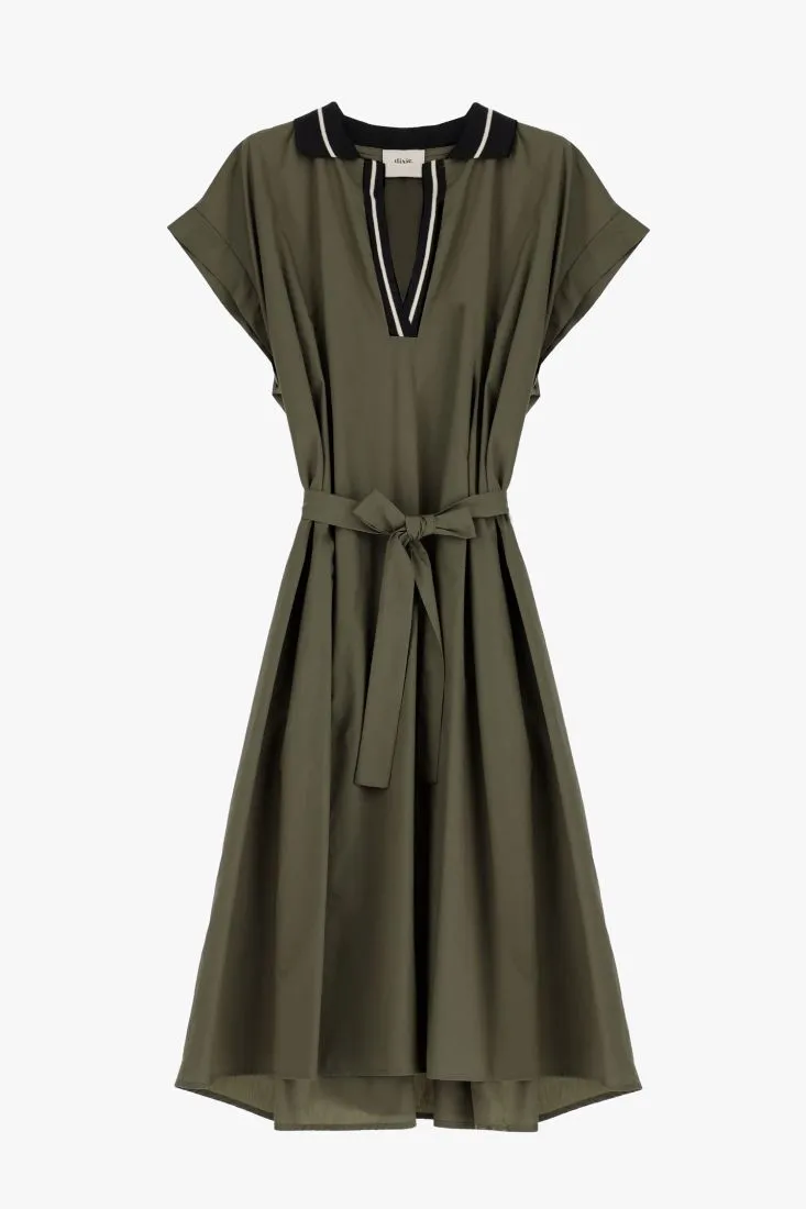 Dress with Sash Belt