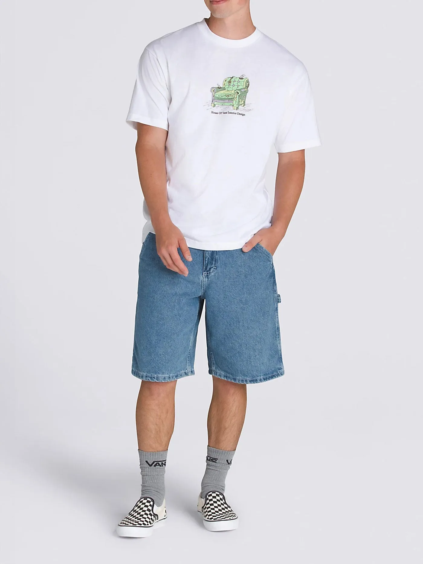 Drill Chore Loose Denim Short