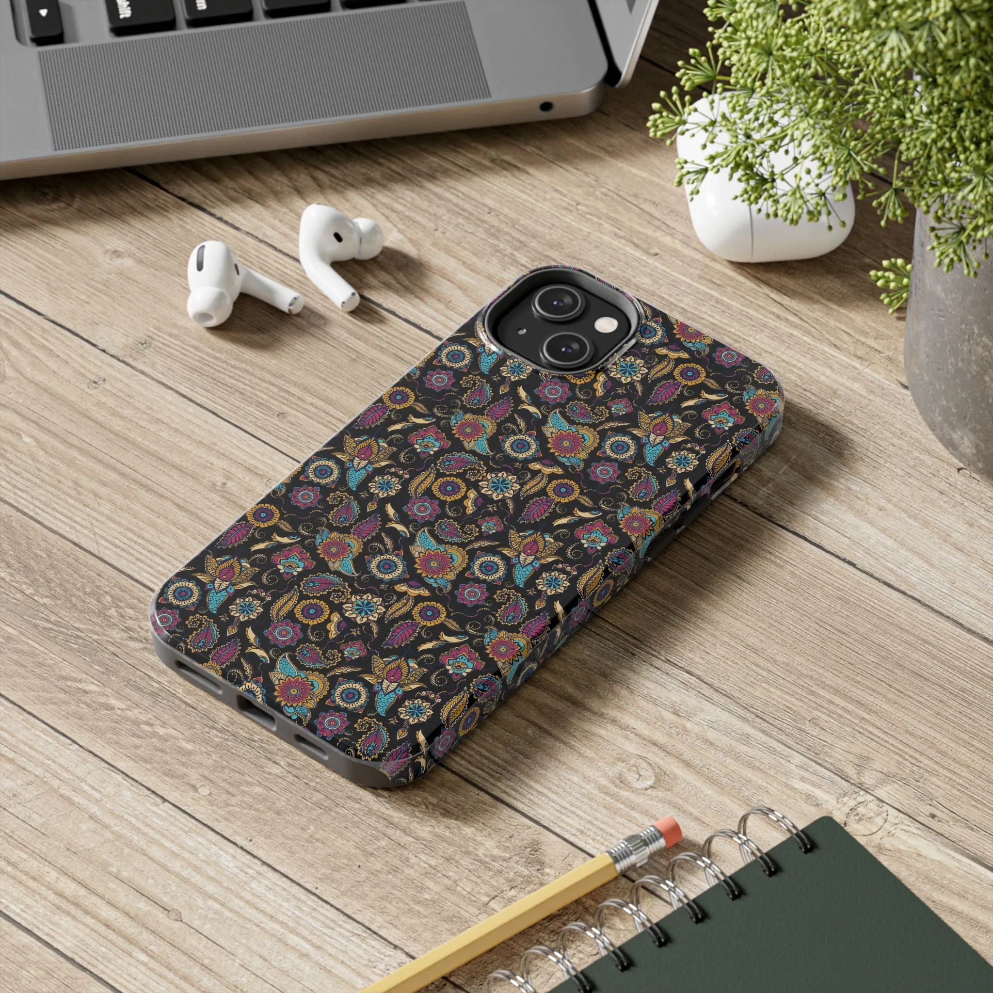 Elegant Paisley Phone Case - Seamless Floral Paisley Pattern, Unique Artistic Design for iPhone & Samsung