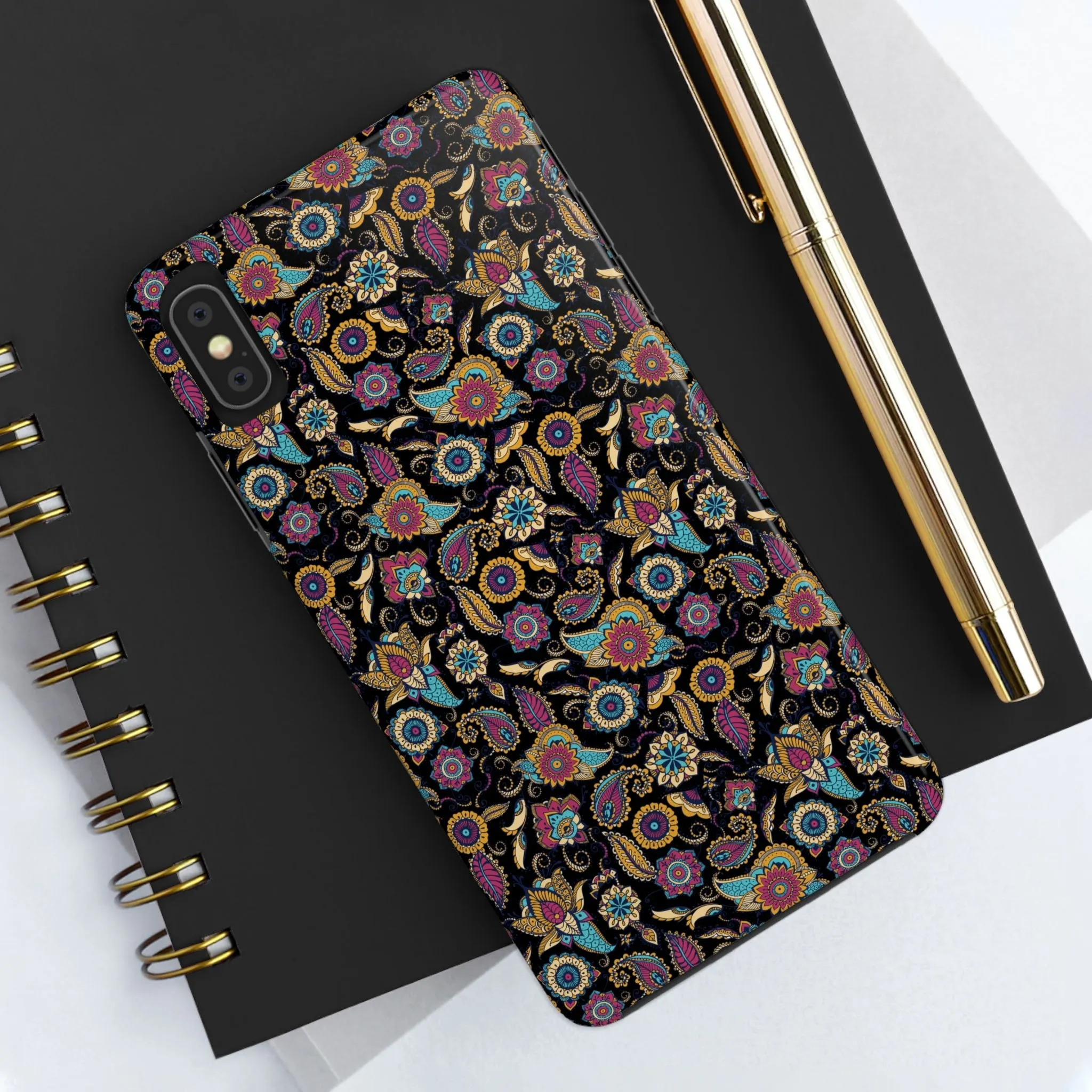 Elegant Paisley Phone Case - Seamless Floral Paisley Pattern, Unique Artistic Design for iPhone & Samsung