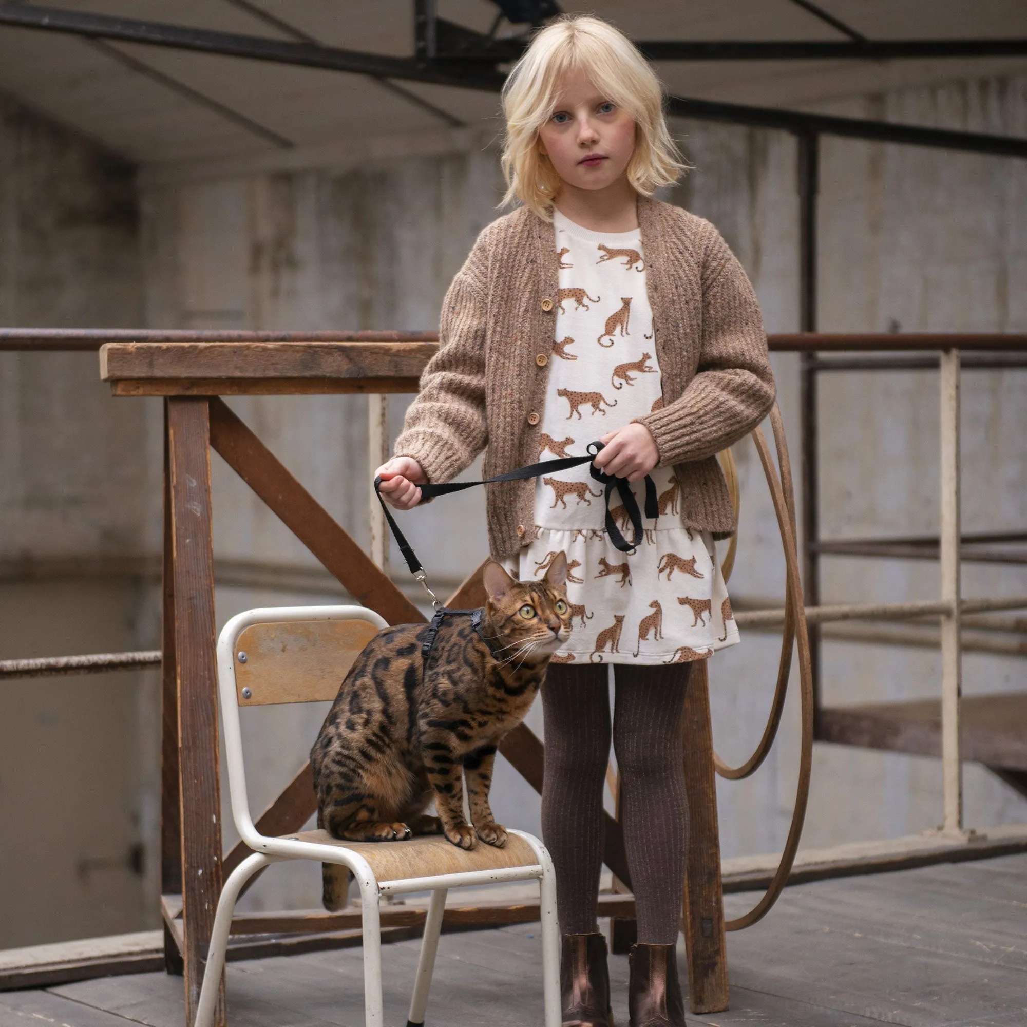 Emile et Ida Robe Procelaine Leopard