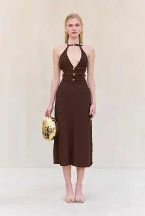 EVALEIGH KNIT DRESS - JAVA