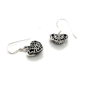 Floral Open Heart Earrings