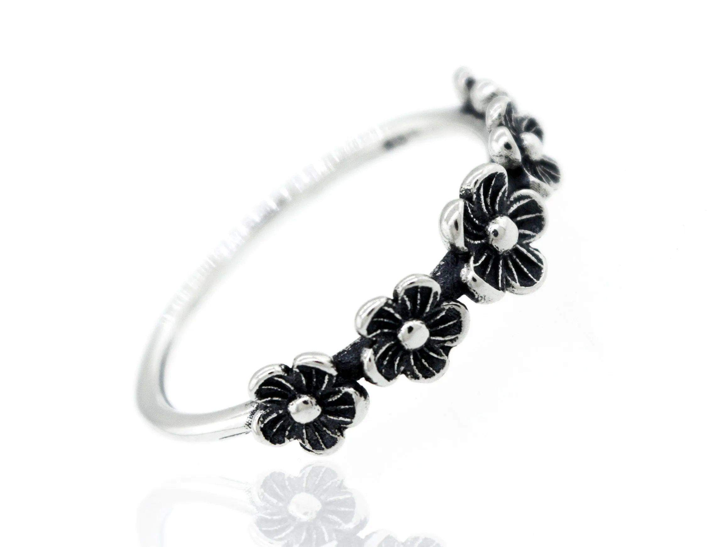 Flower Band Ring