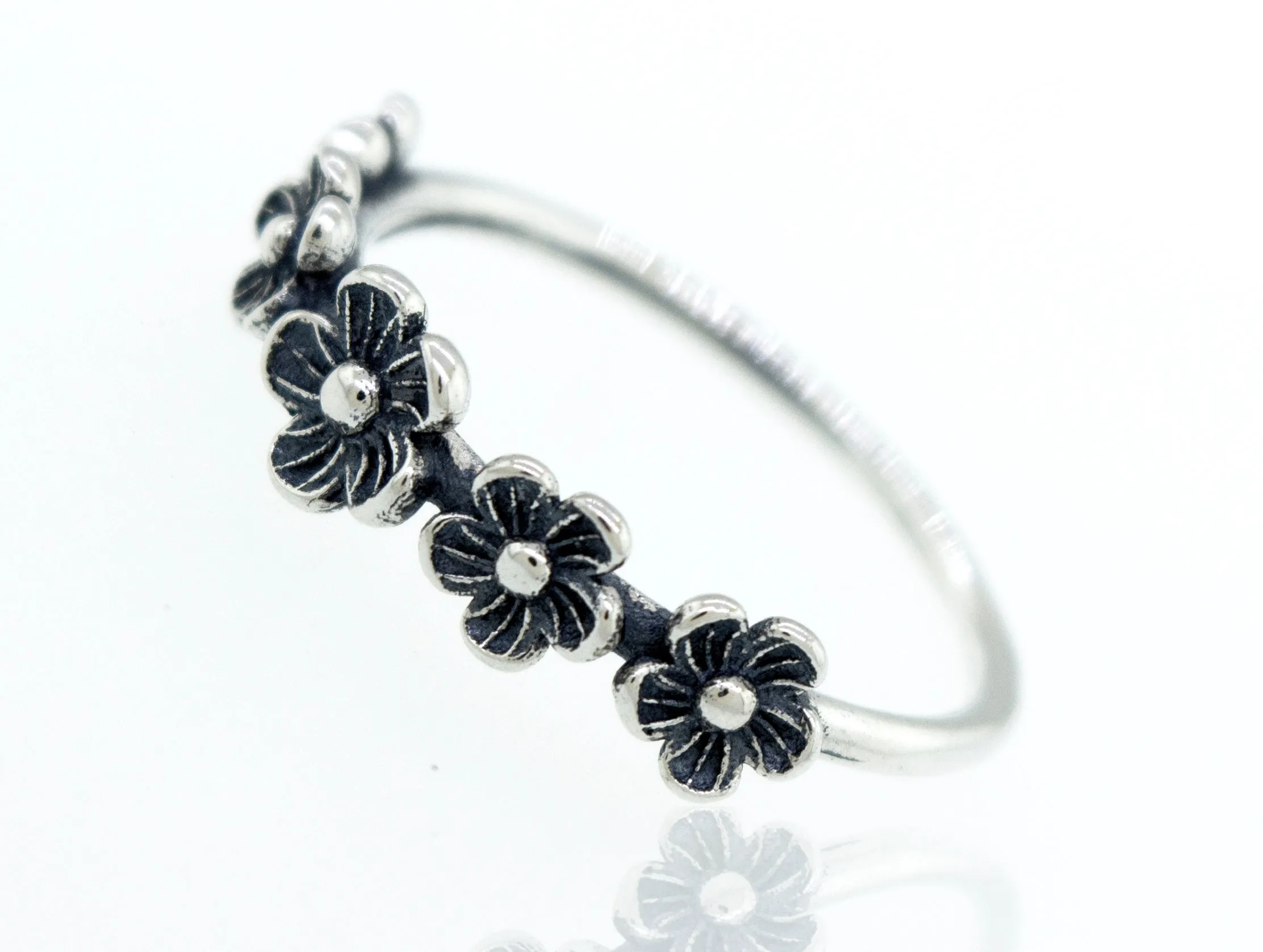Flower Band Ring