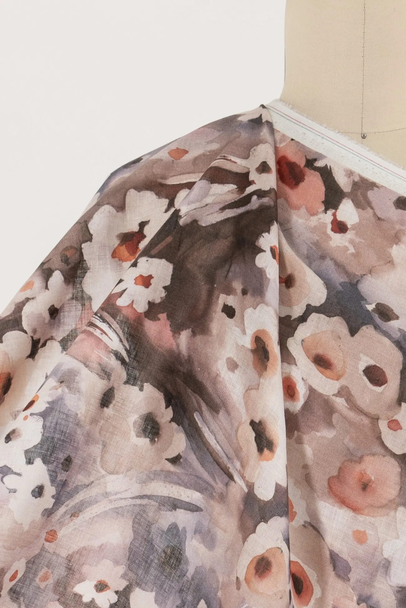 Foggy Garden Linen Woven