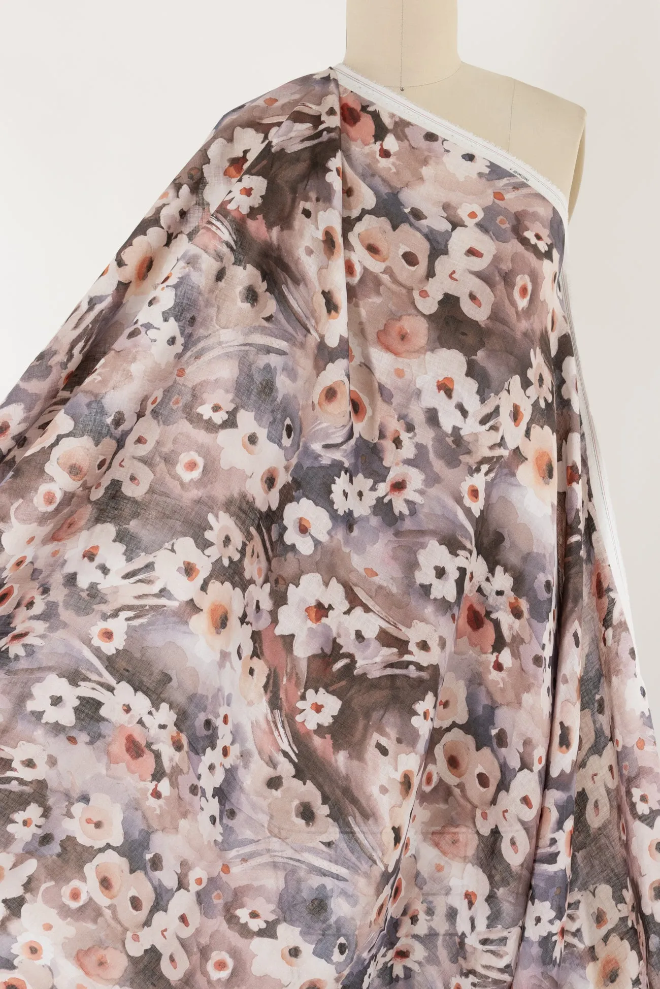 Foggy Garden Linen Woven