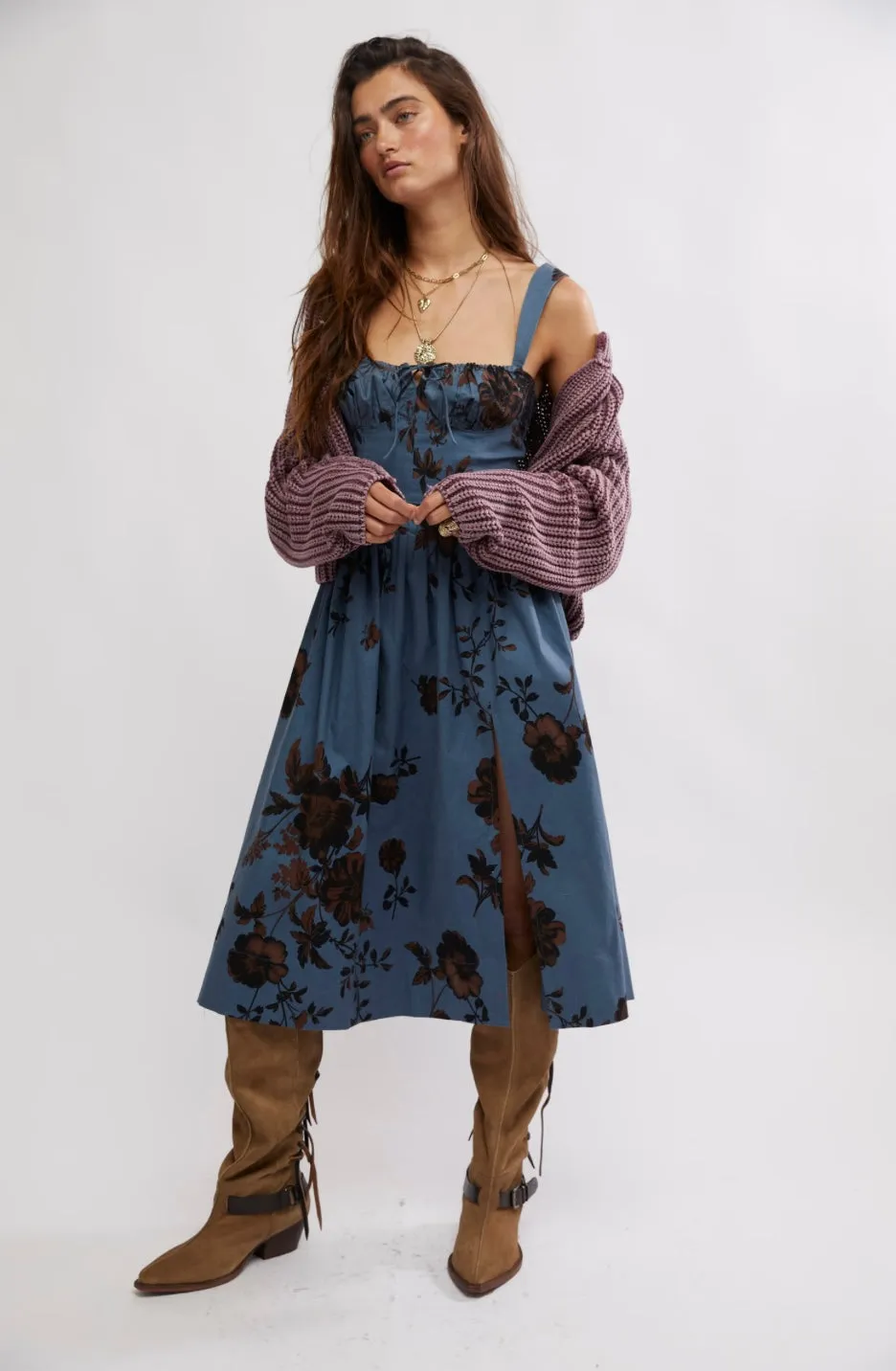 Free People Laters Baby Midi Dress