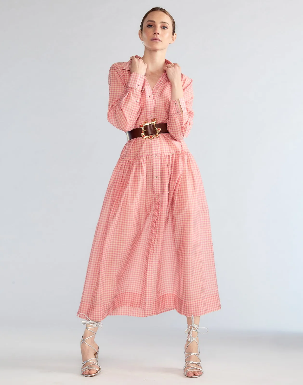 Geneva Silk Cotton Shirt Dress