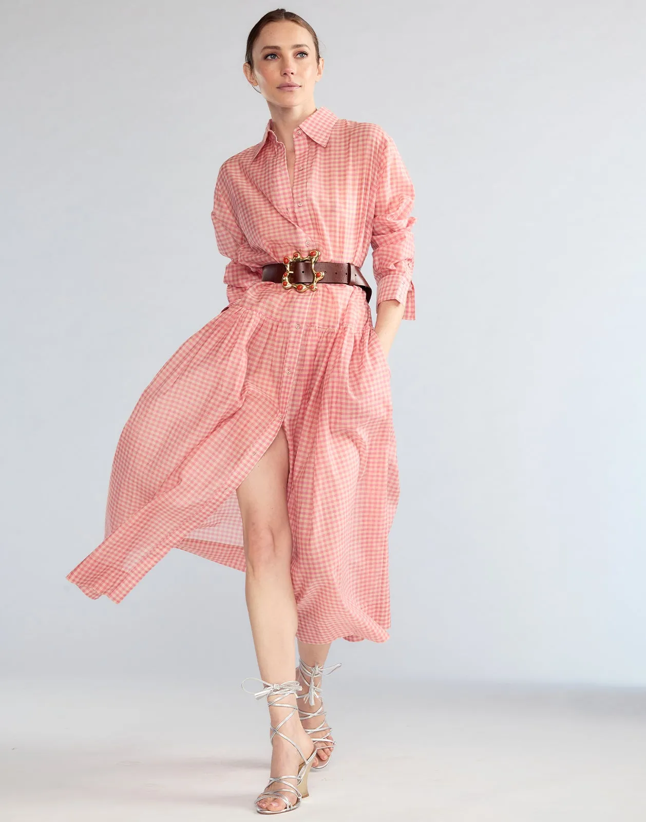 Geneva Silk Cotton Shirt Dress