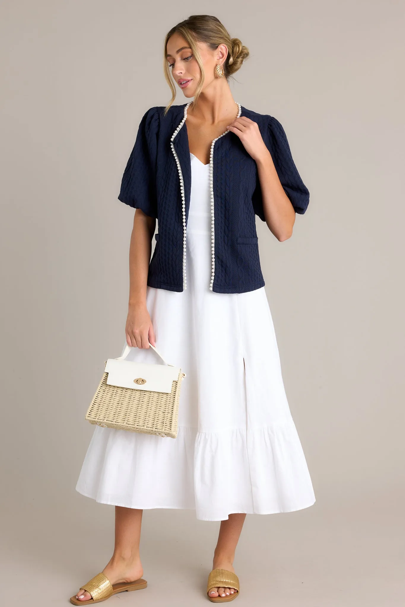 Gilded Lily White Maxi Dress