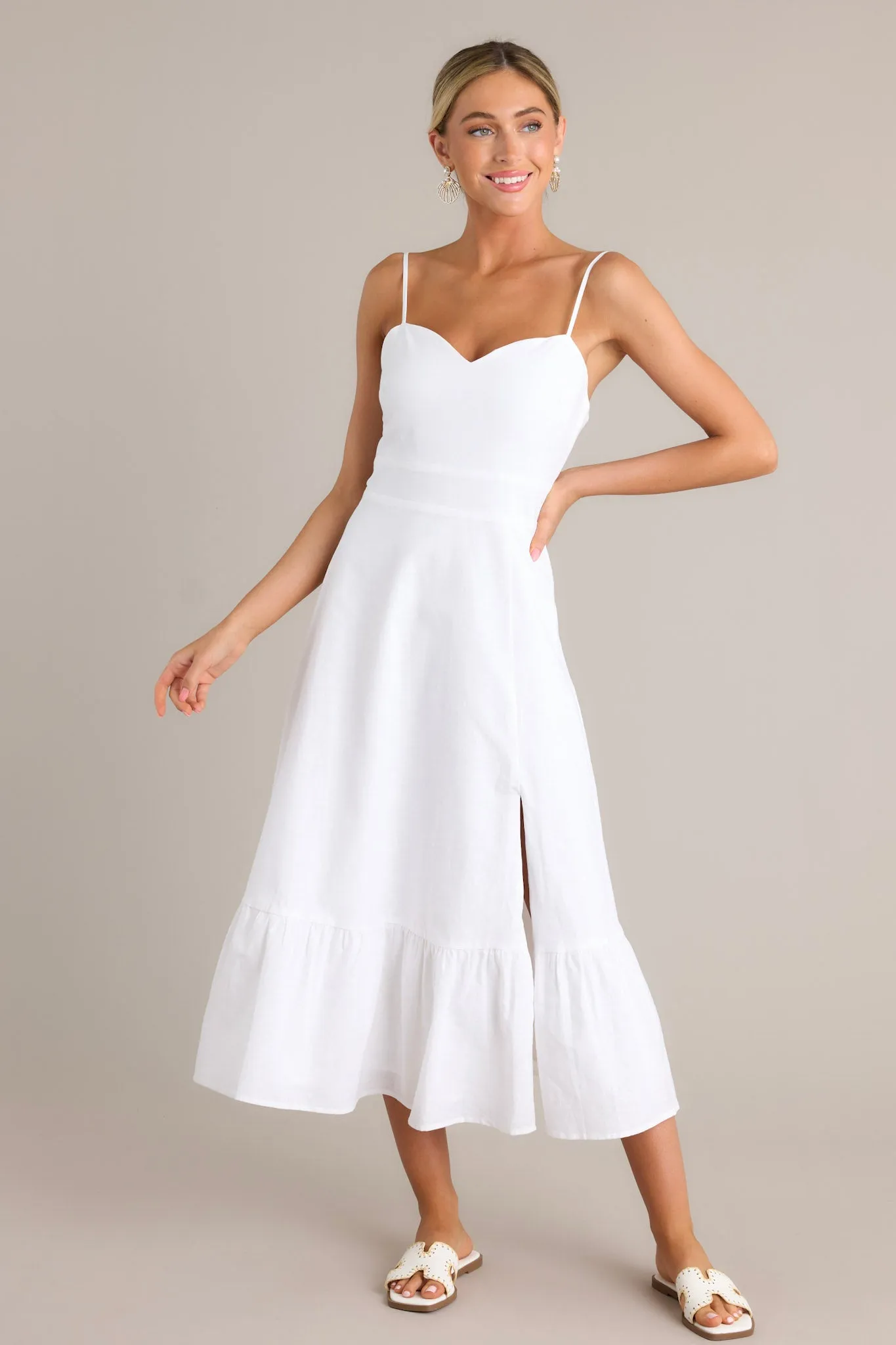 Gilded Lily White Maxi Dress