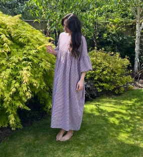 Gingham Checked Dress | Rosie Relaxed Oversized Cotton Dress