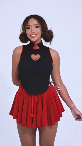Graceful Ballet High Waist Flowy Skirt