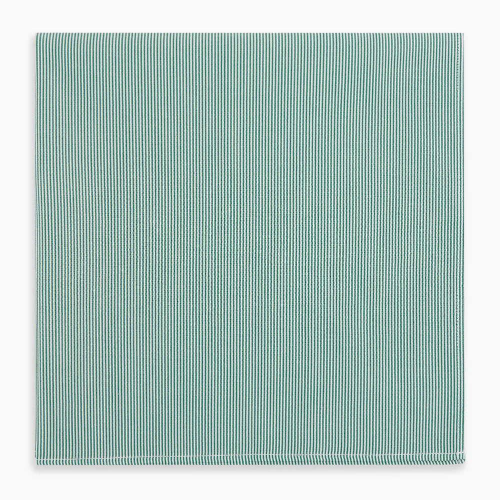 Green Pencil Stripe Handkerchief