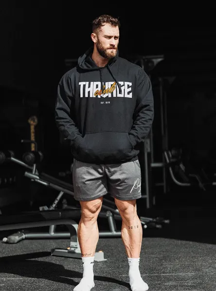 GYM BUDDY FLEECE FITNESS HOODIE SWEATSHIRTS WITH KANGAROO POCKET