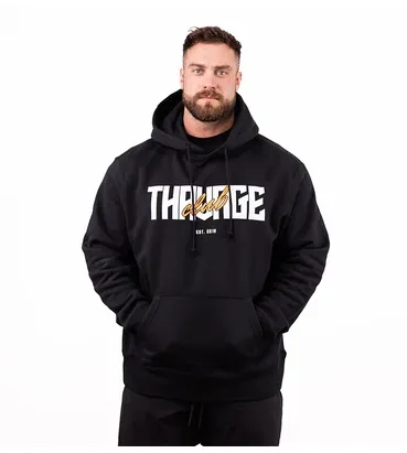 GYM BUDDY FLEECE FITNESS HOODIE SWEATSHIRTS WITH KANGAROO POCKET