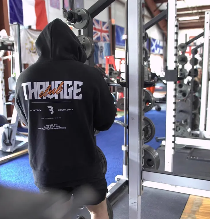 GYM BUDDY FLEECE FITNESS HOODIE SWEATSHIRTS WITH KANGAROO POCKET