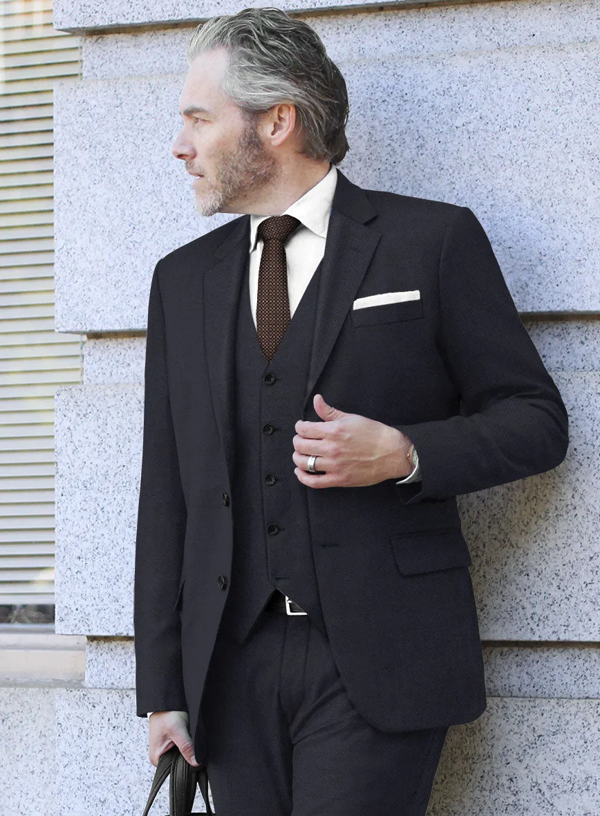 Hardy Minnis Caravel Dark Blue Wool Suit