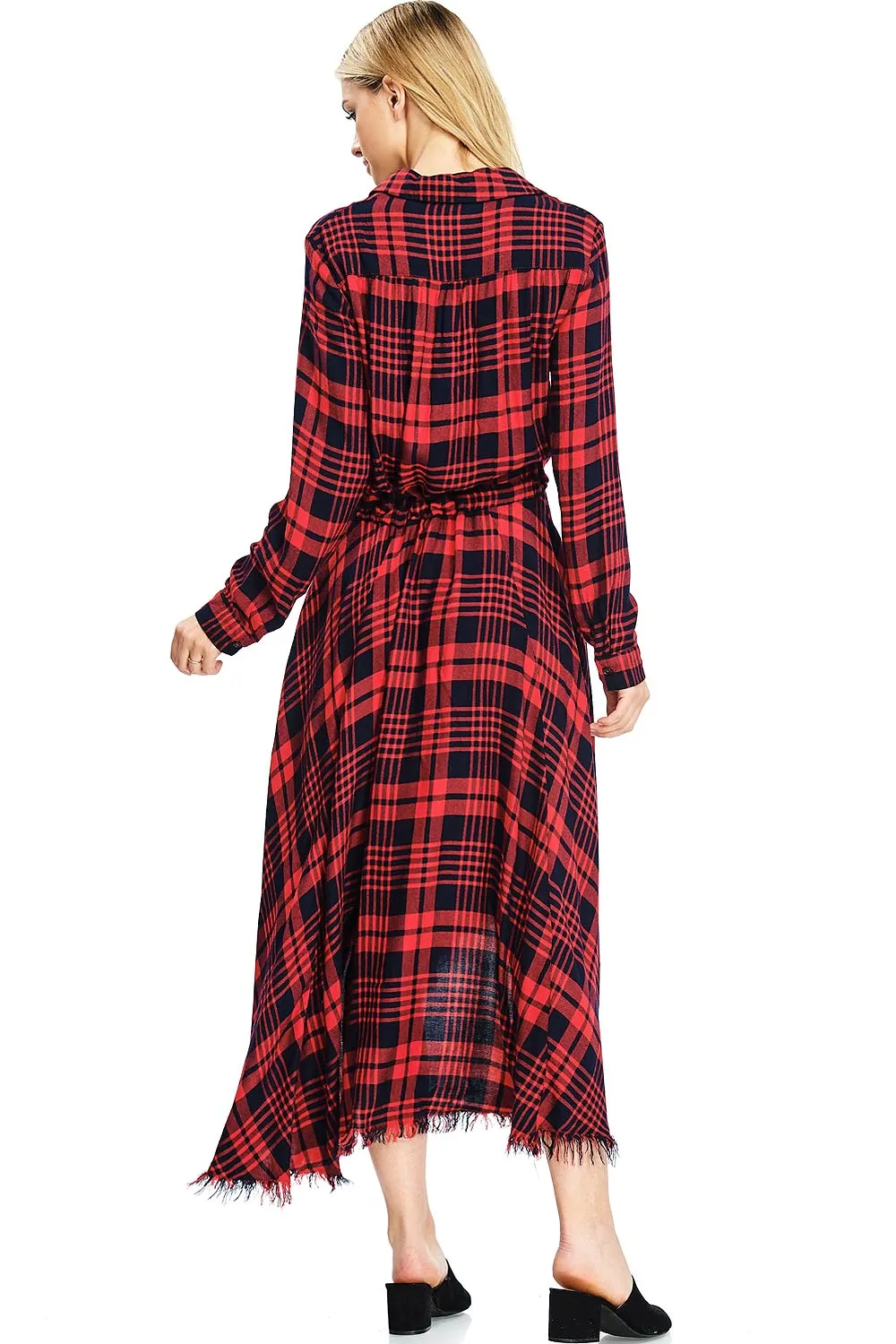 Harlow Plaid Midi Dress