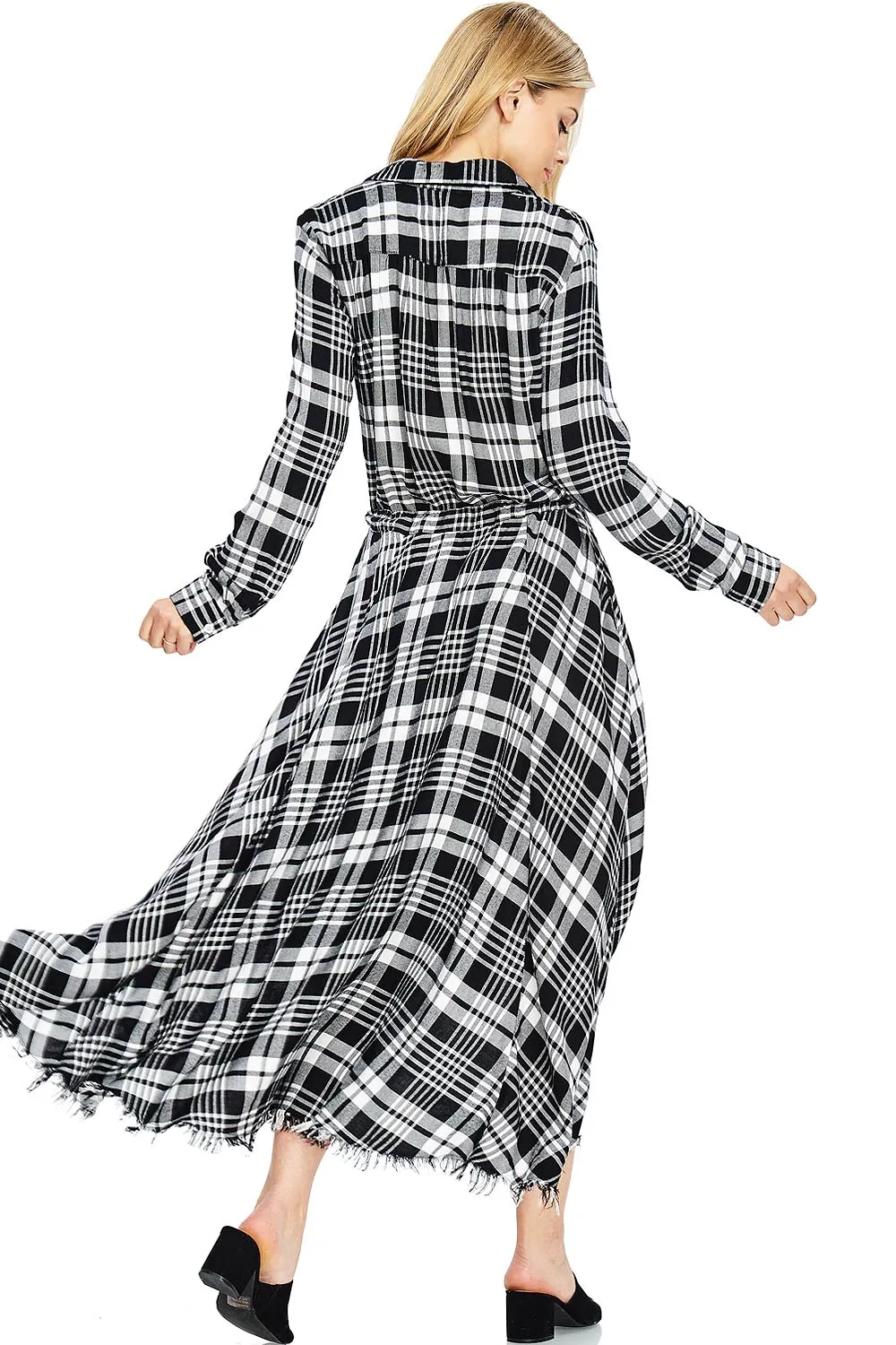 Harlow Plaid Midi Dress