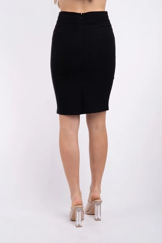 High Waist Millennium Pencil Skirt