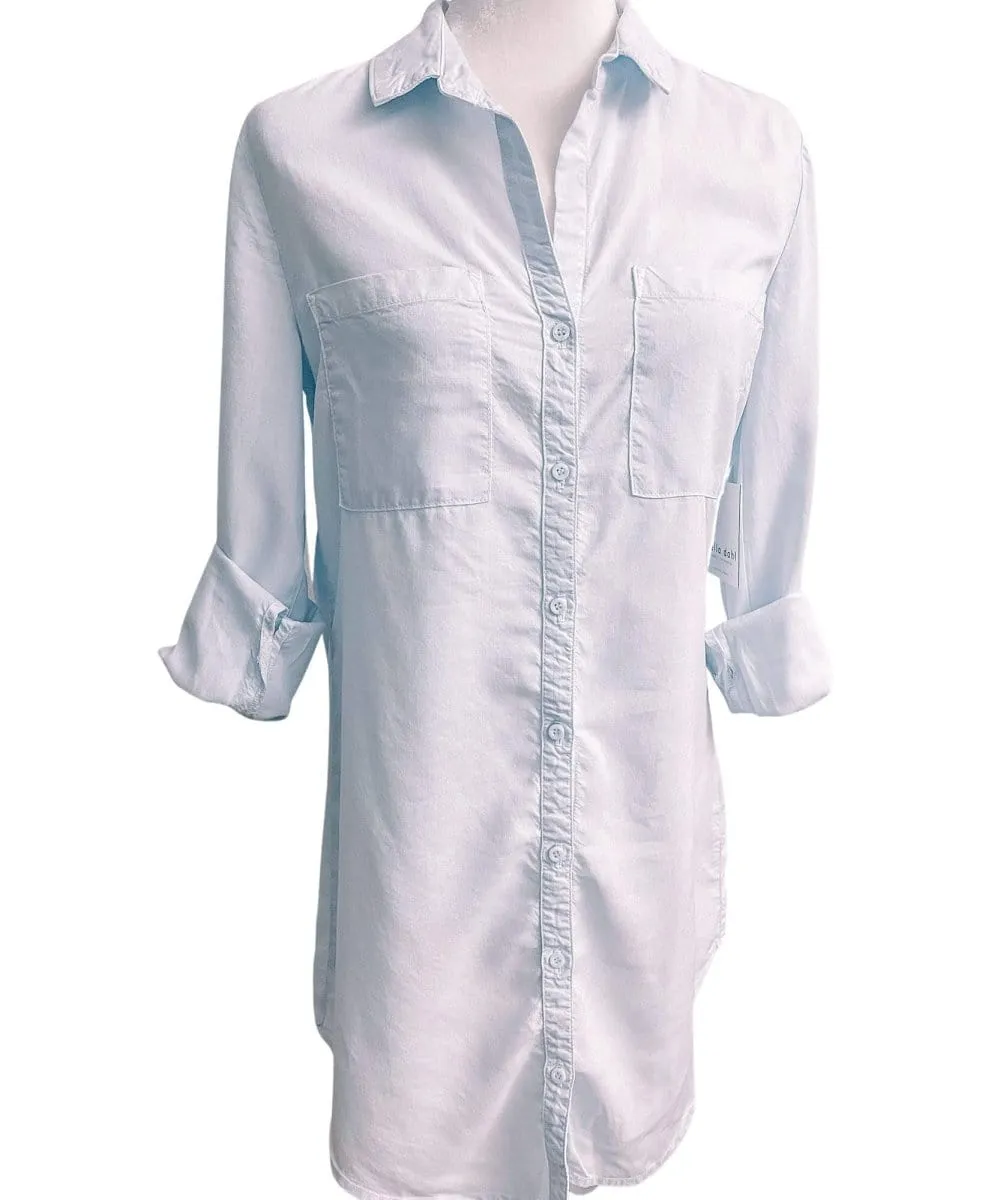 Hipster Shirt Dress Aqua Mist