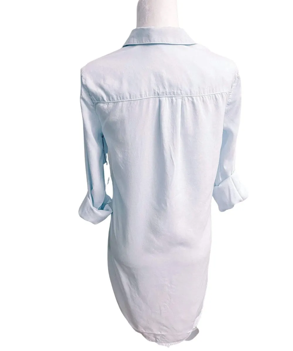 Hipster Shirt Dress Aqua Mist