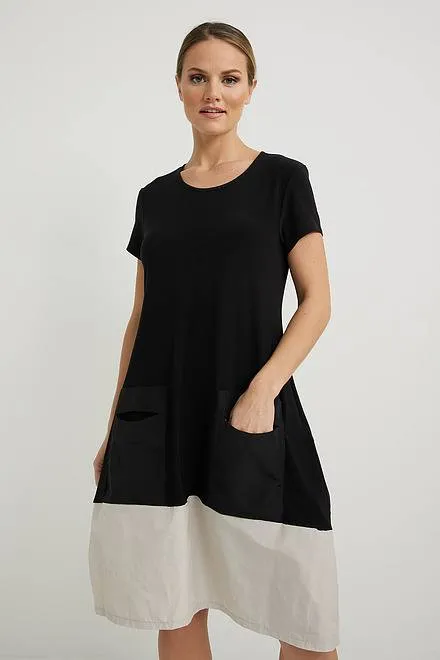 JOSEPH RIBKOFF 222154 Color Block Dress
