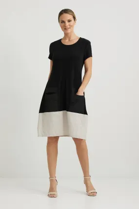 JOSEPH RIBKOFF 222154 Color Block Dress