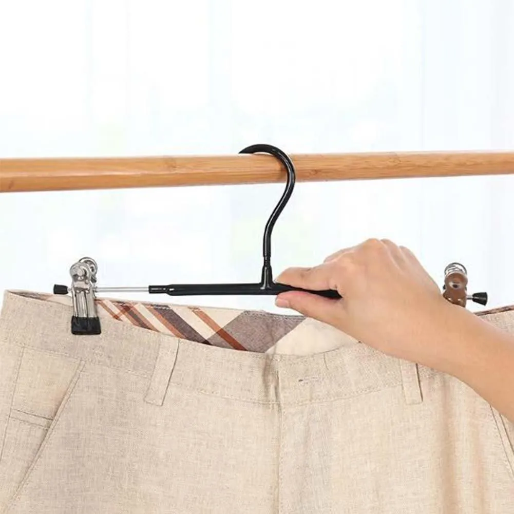 JUIOKK Stainless Steel Pants Hangers with Clips,Skirt Hangers,Clip Hangers
