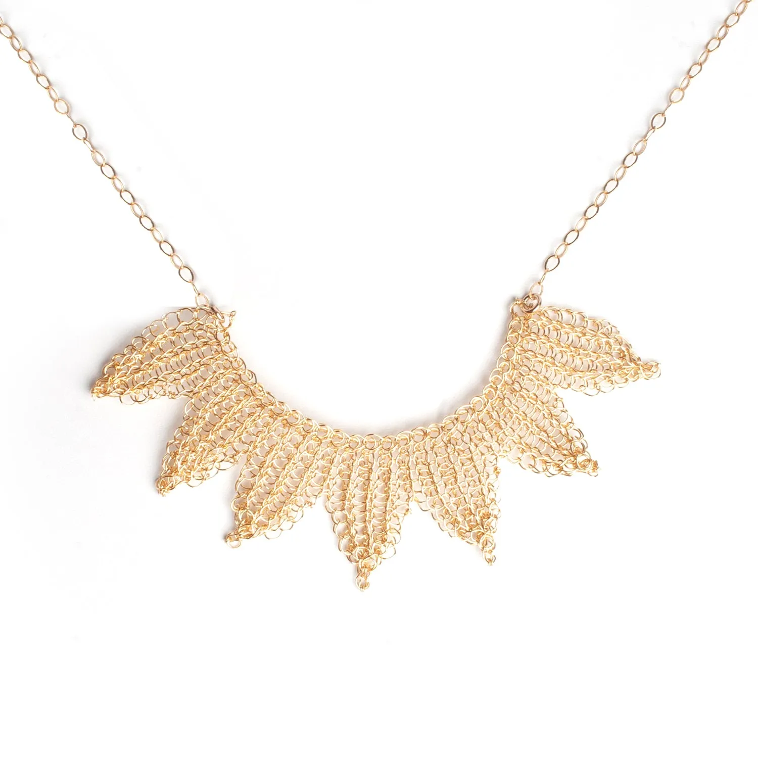 Large gold geometric statement SUN necklace for women, unique Bib necklace