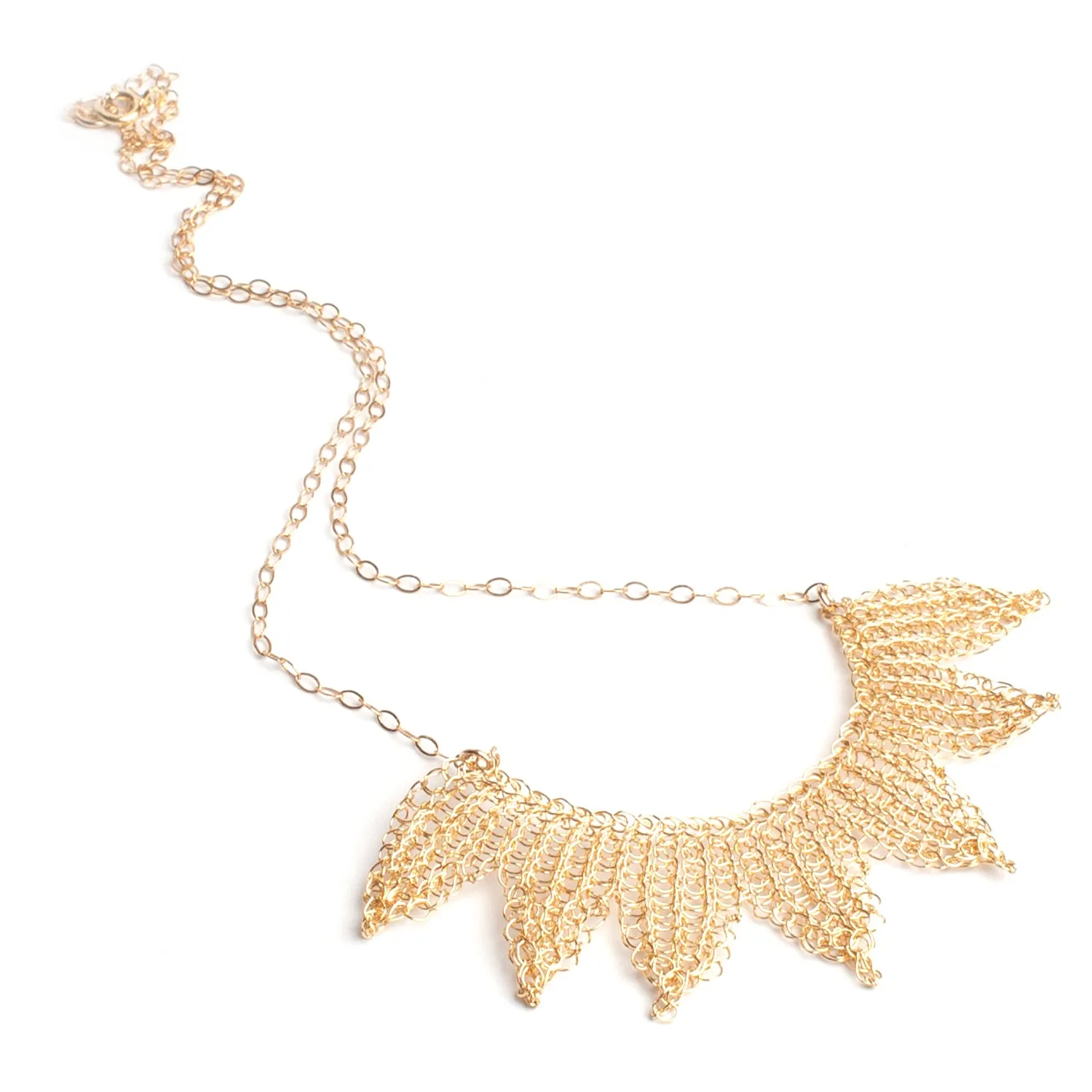 Large gold geometric statement SUN necklace for women, unique Bib necklace