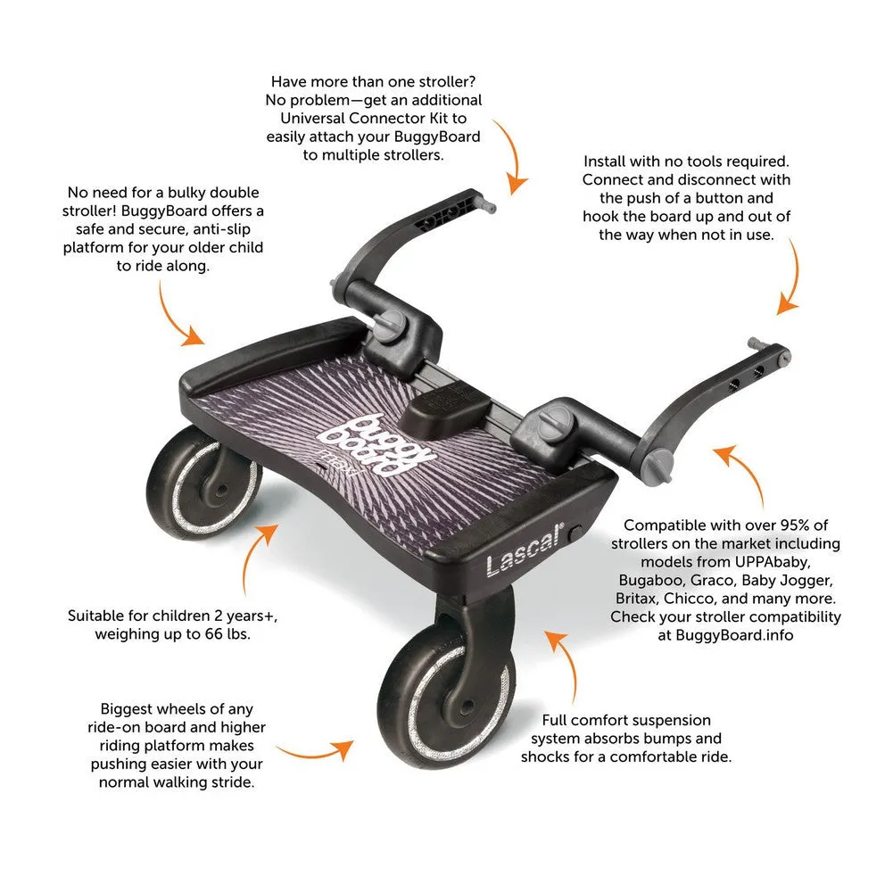 Lascal Buggy Board Maxi - Black (83790) (Open Box)