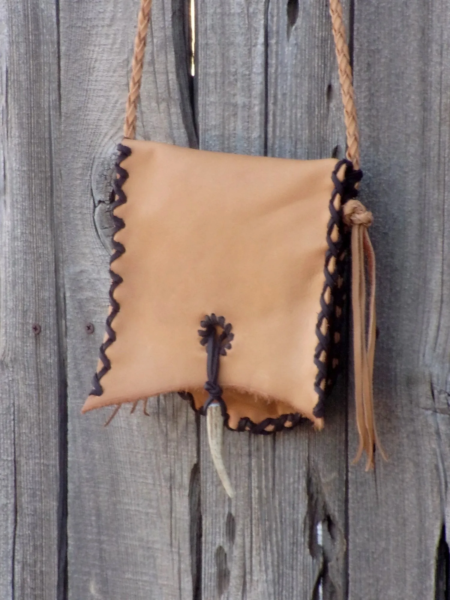 Leather handbag, minimalist bag