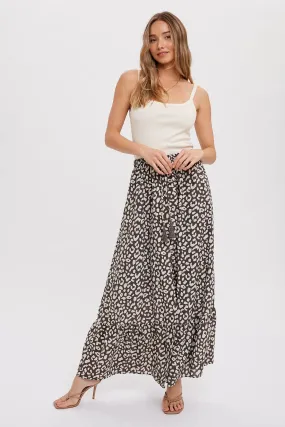 Leopard Maxi Skirt
