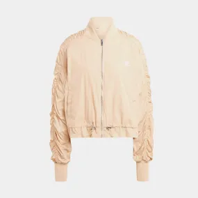 Lightweight Bomber Womens Jacket (Beige)