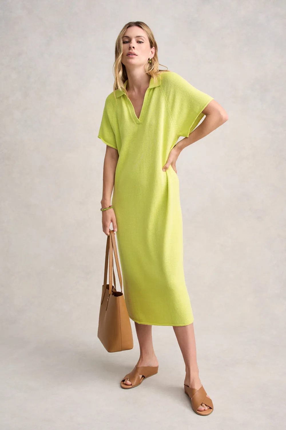 Linen Cotton Knit Dress