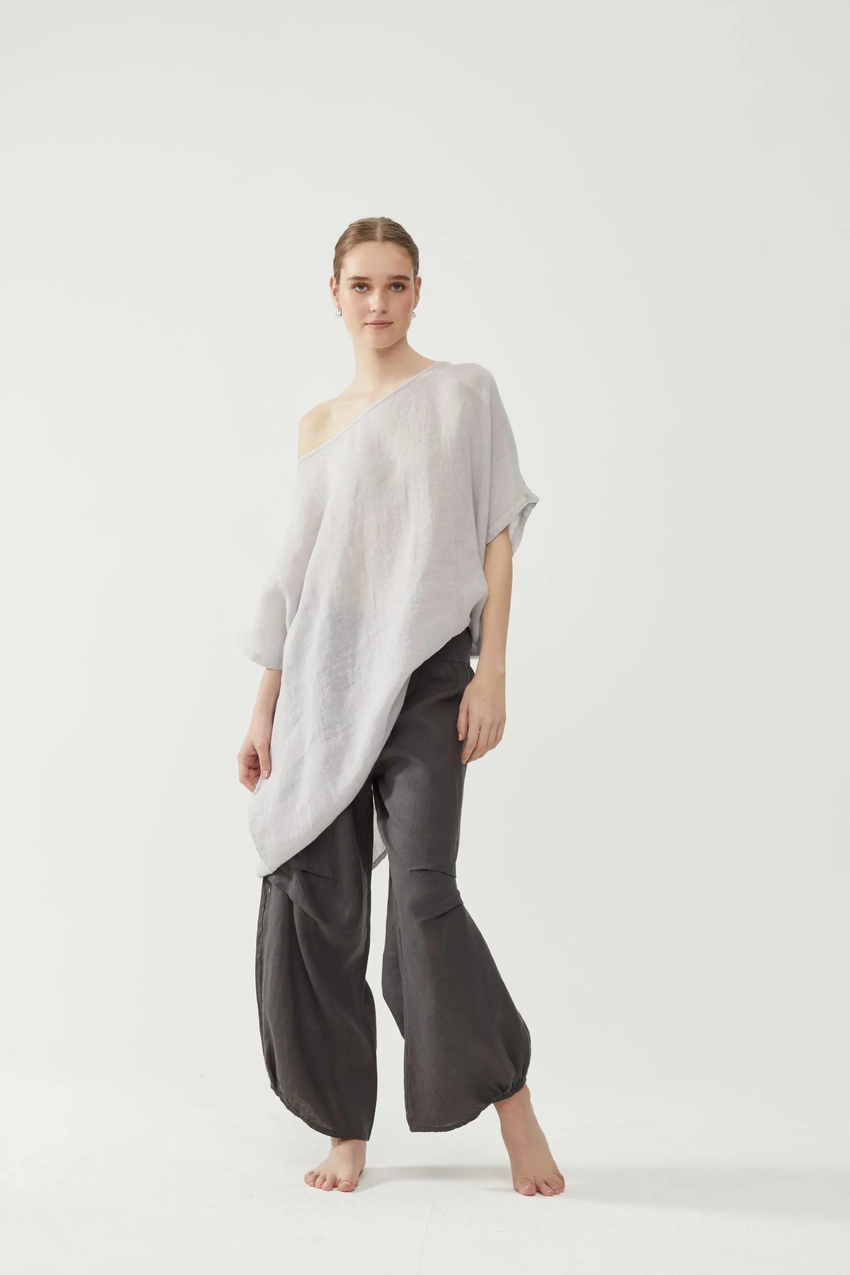 Long Gauze Pearl/Lilac