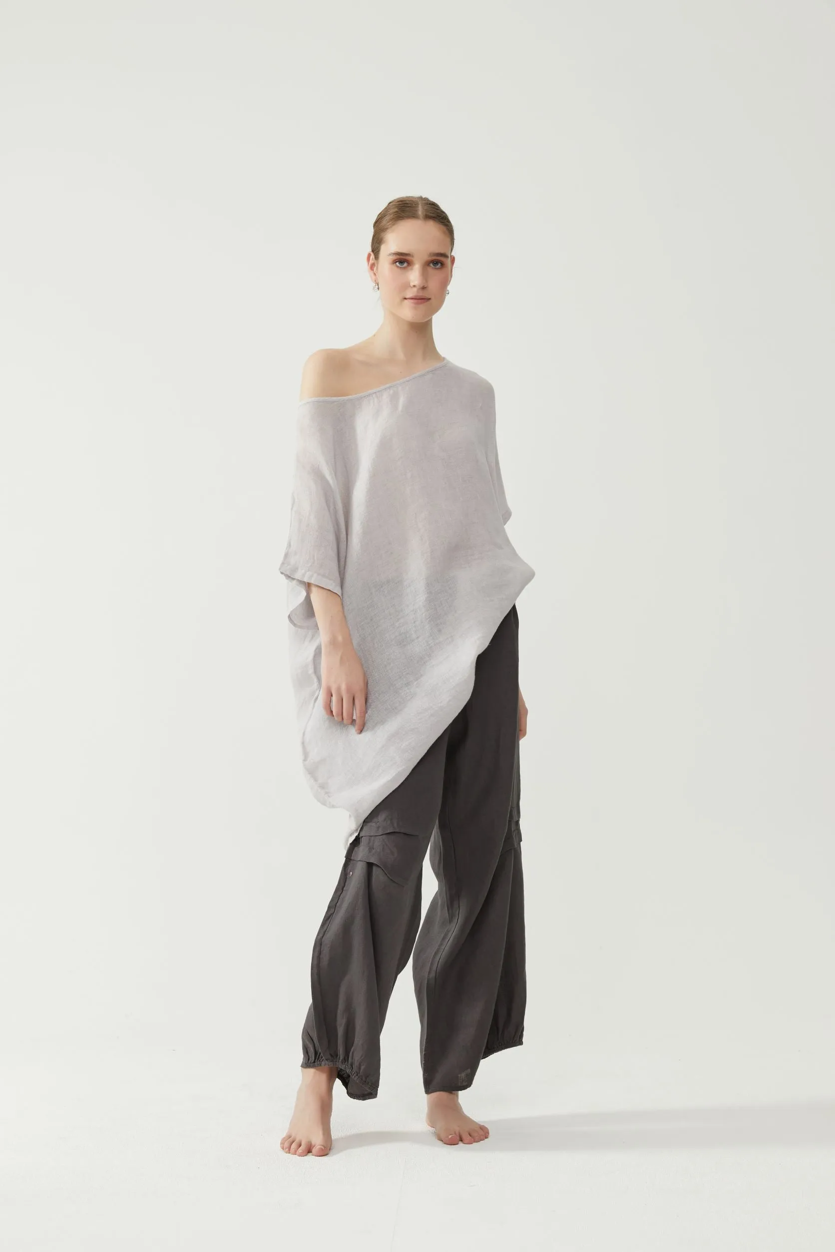 Long Gauze Pearl/Lilac