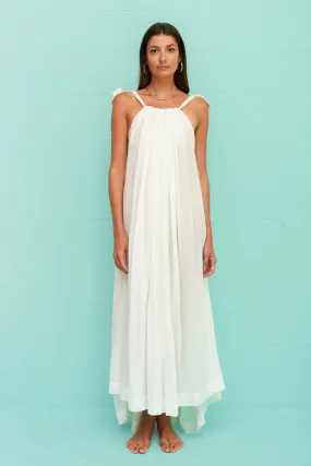 Low Back Satin Strap Maxi