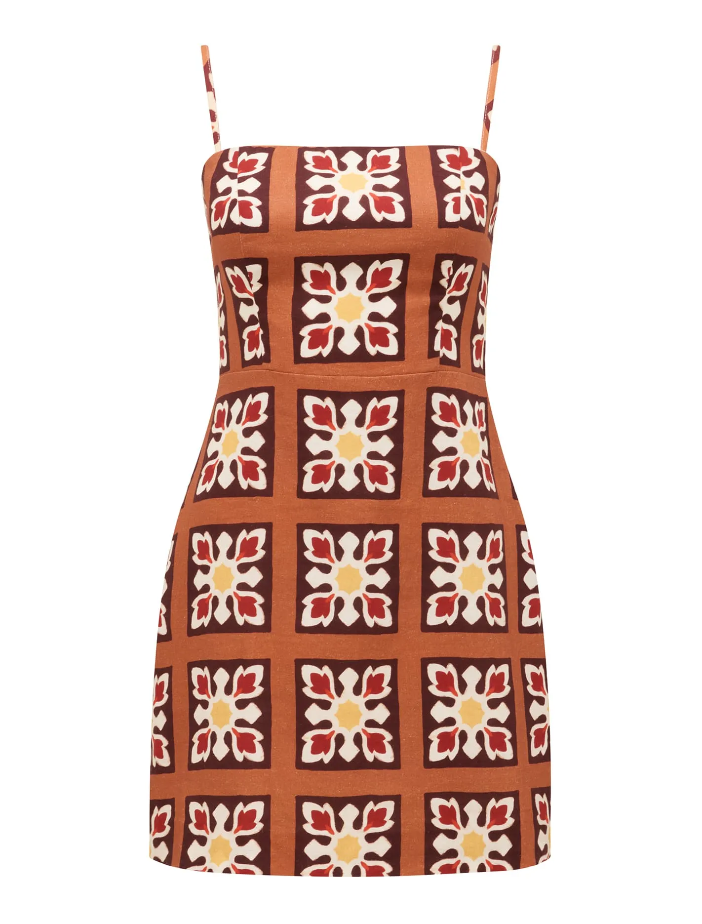 Maggie Linen Strapless Mini Dress