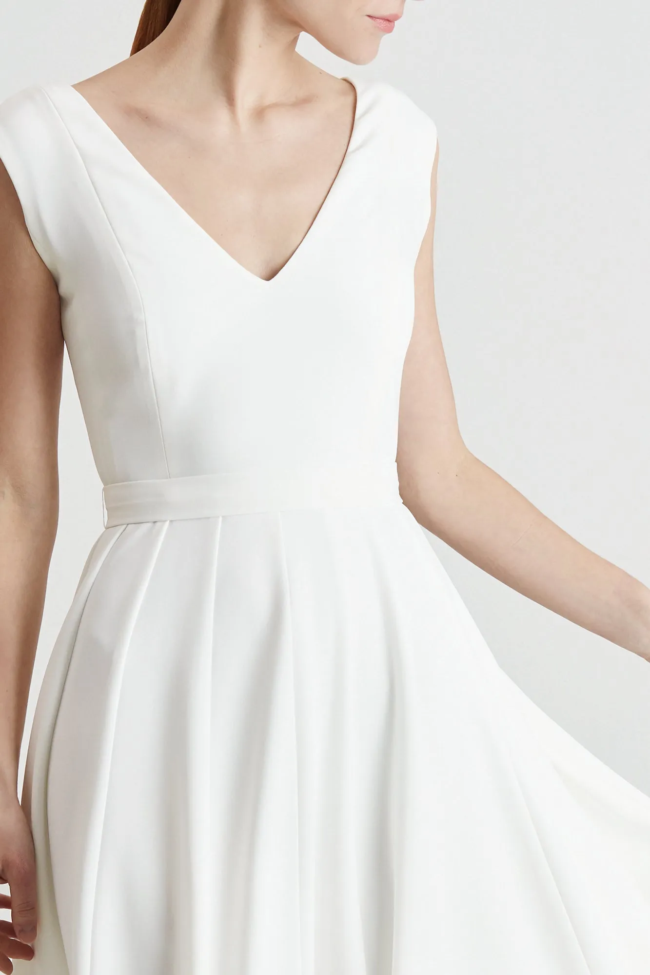 MELINA white flowing wedding dress