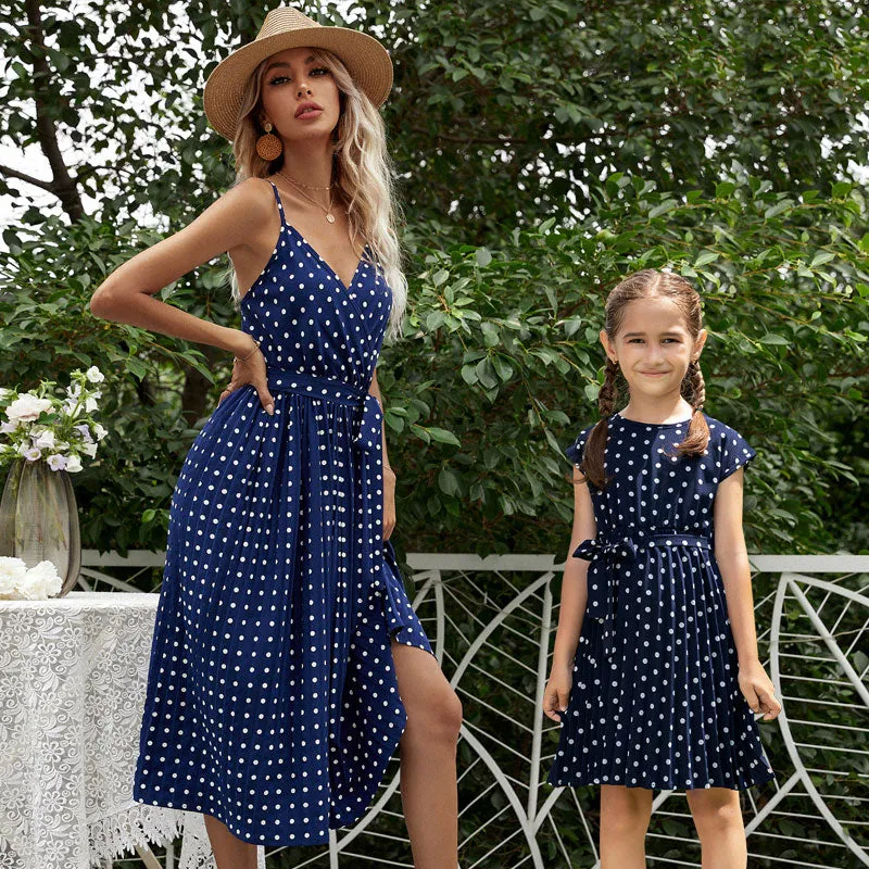 Mom and Daughter Polka Dot Dress
