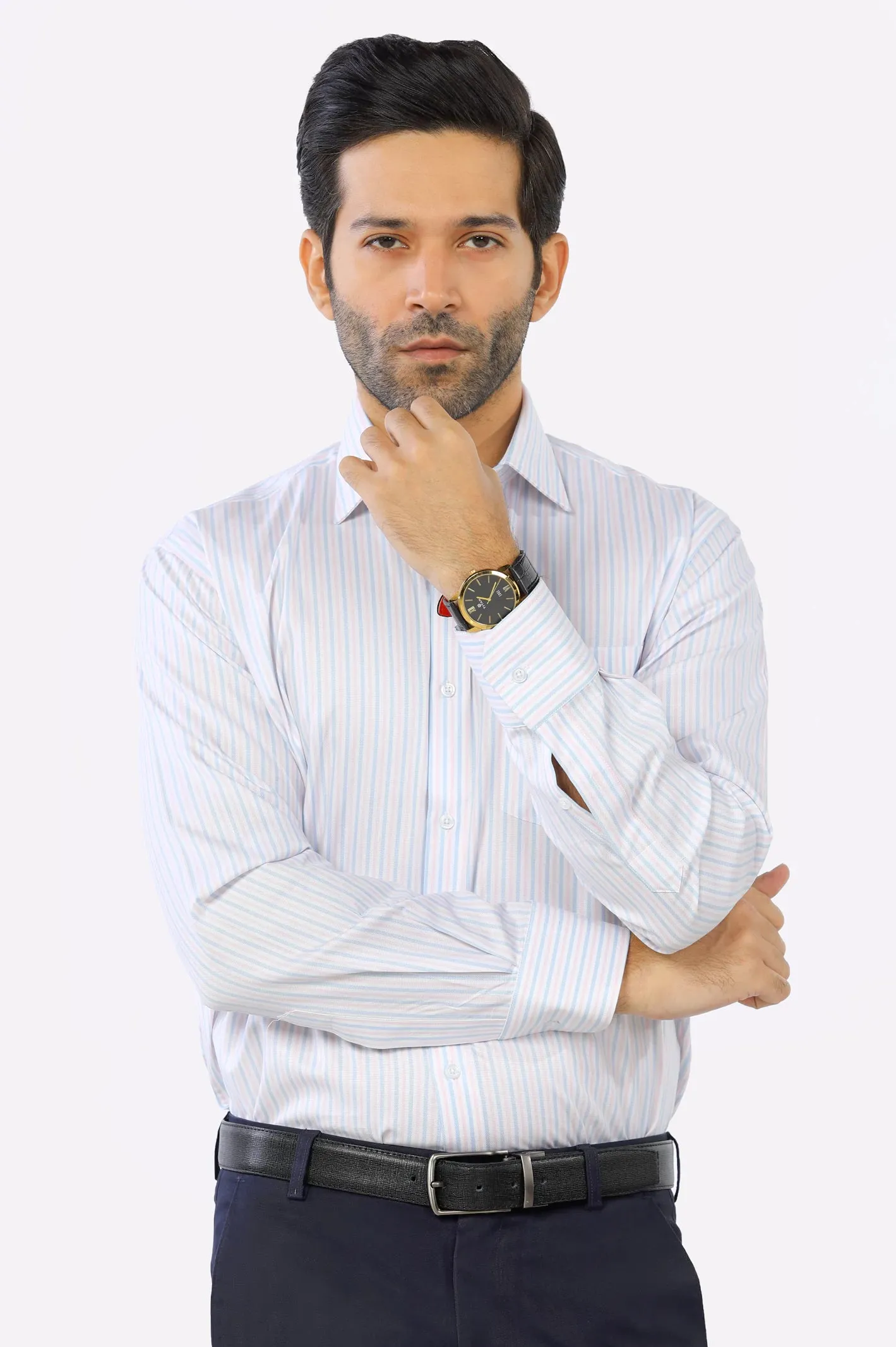 Multi Pencil Stripe Formal Shirt