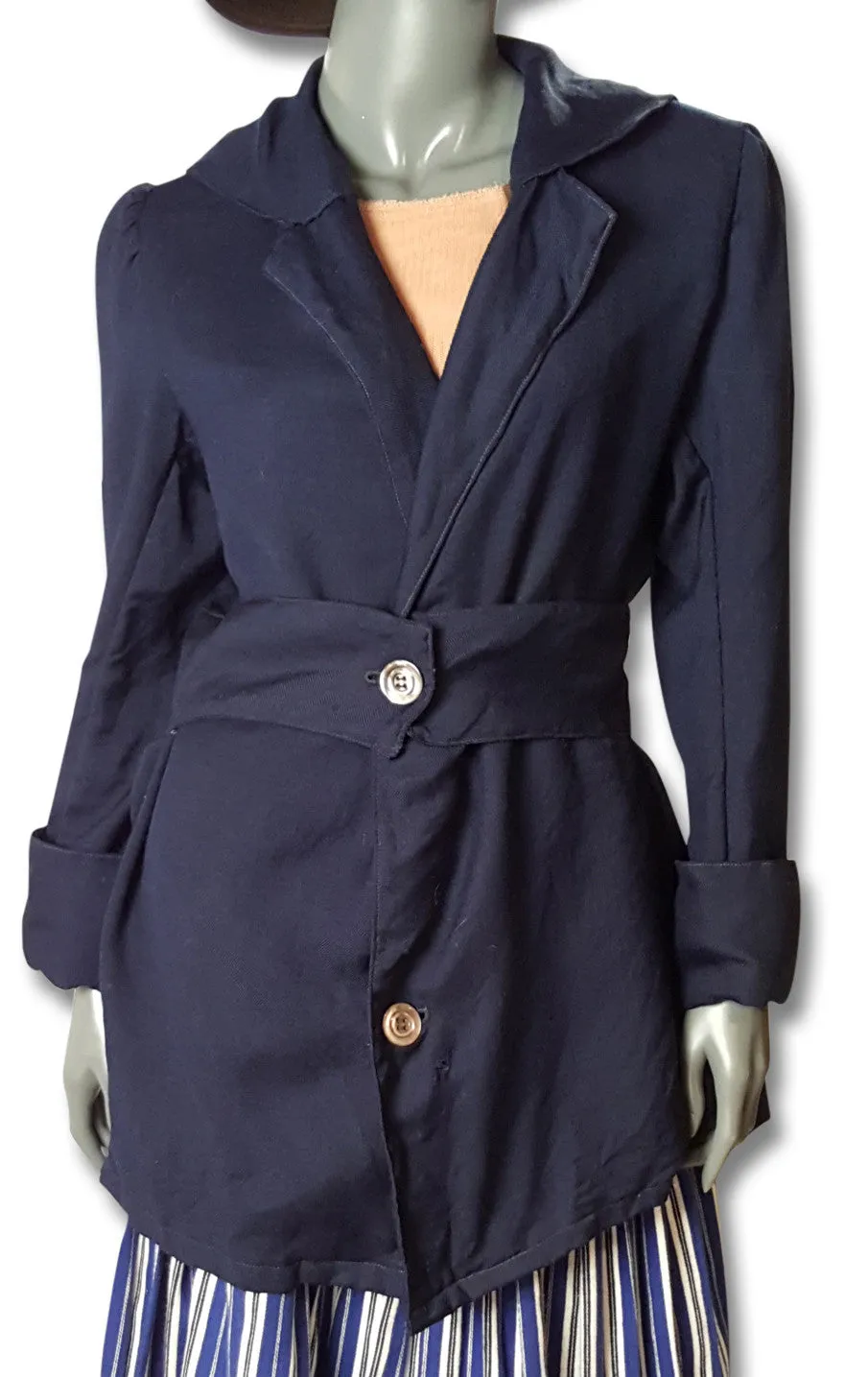 Navy Twill Jacket 1920s or 1930s