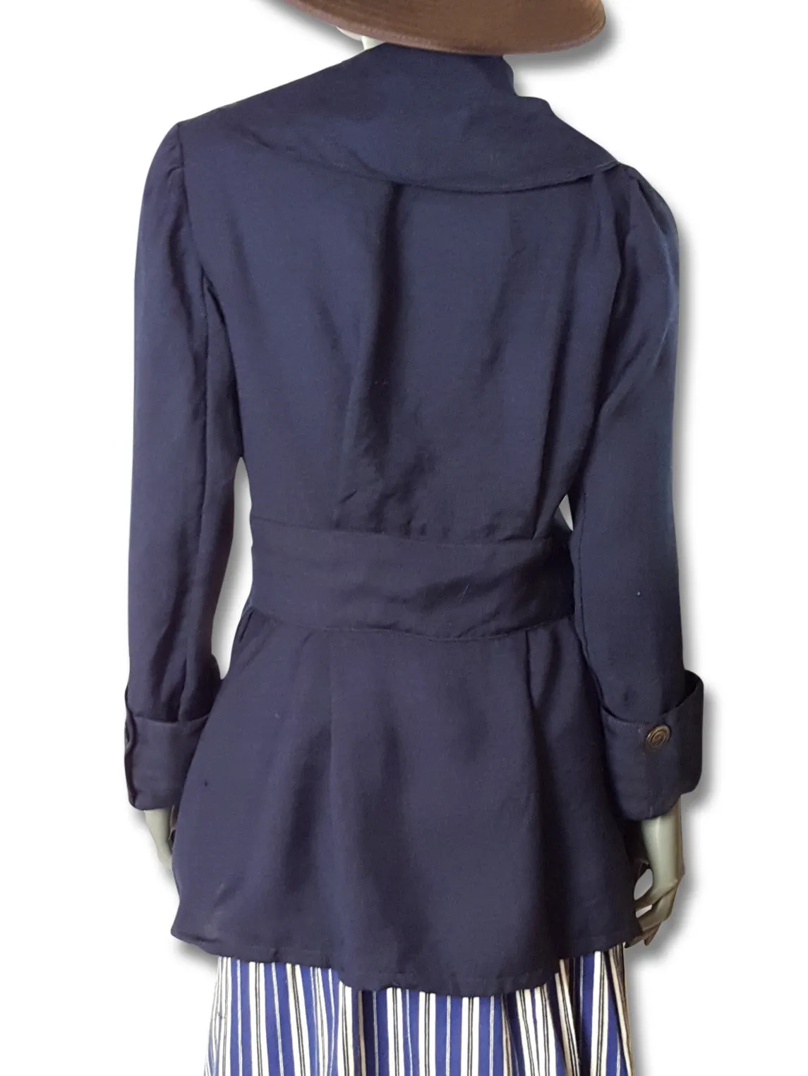 Navy Twill Jacket 1920s or 1930s