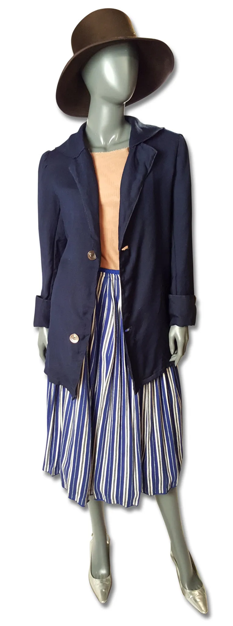 Navy Twill Jacket 1920s or 1930s